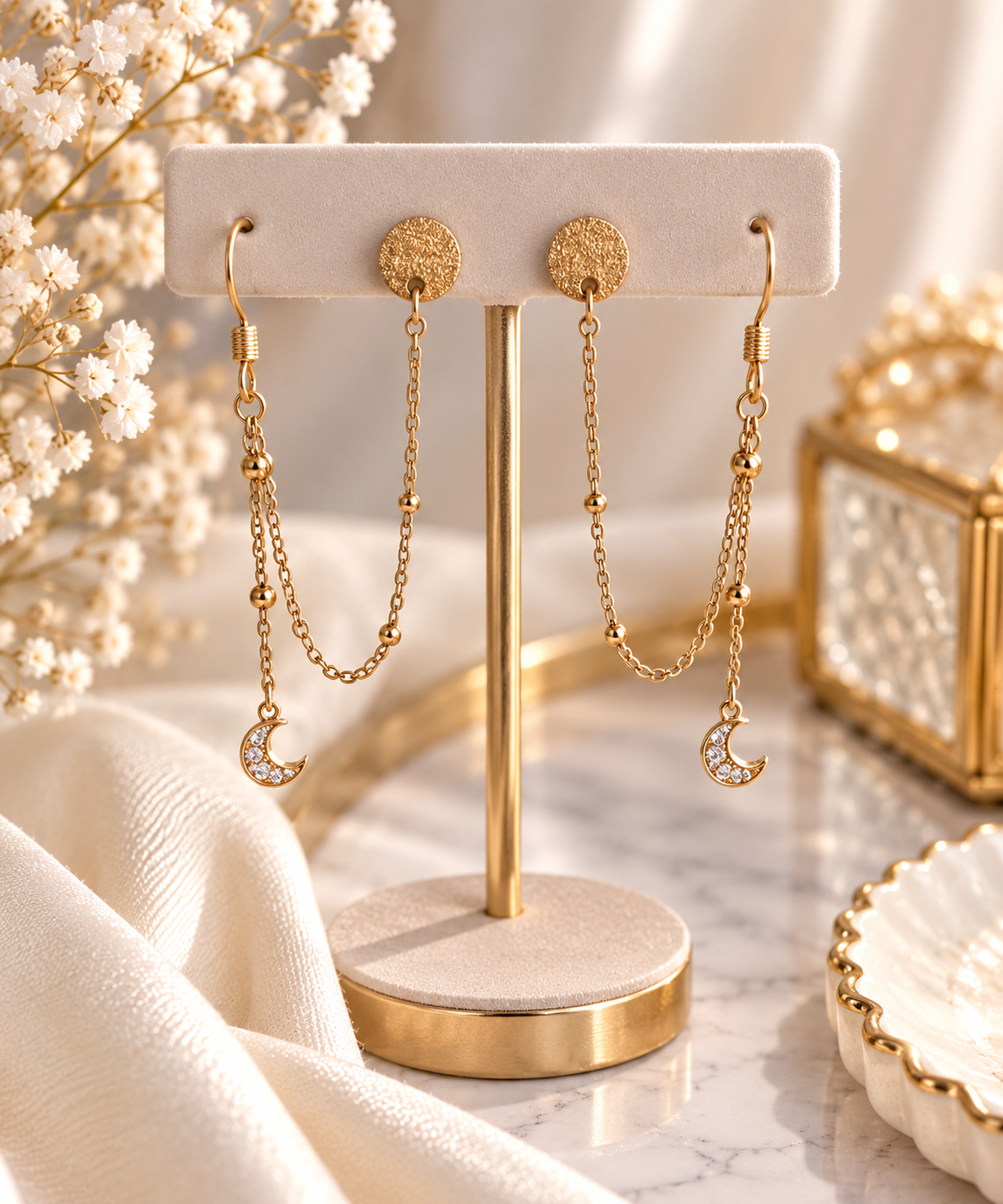 Boucles d'oreilles Éclat lunaire